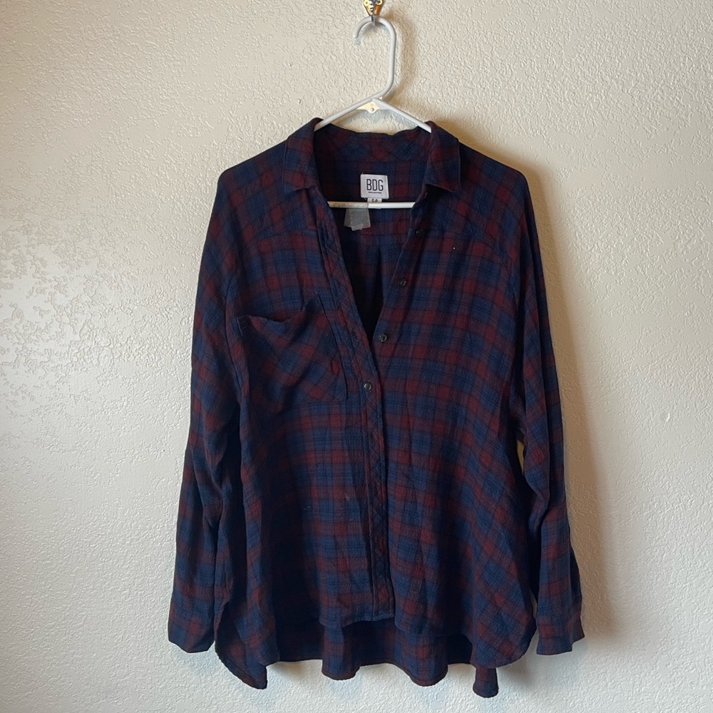Flowy flannel/blouse